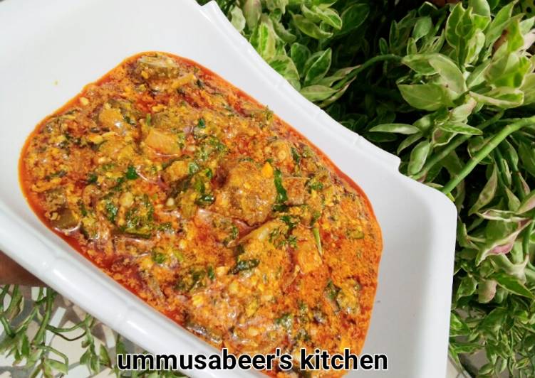 How to Make HOT Okra and egusi soup