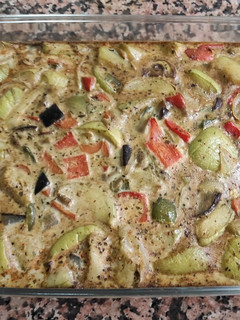 Una foto de Pastel de calabacín al horno