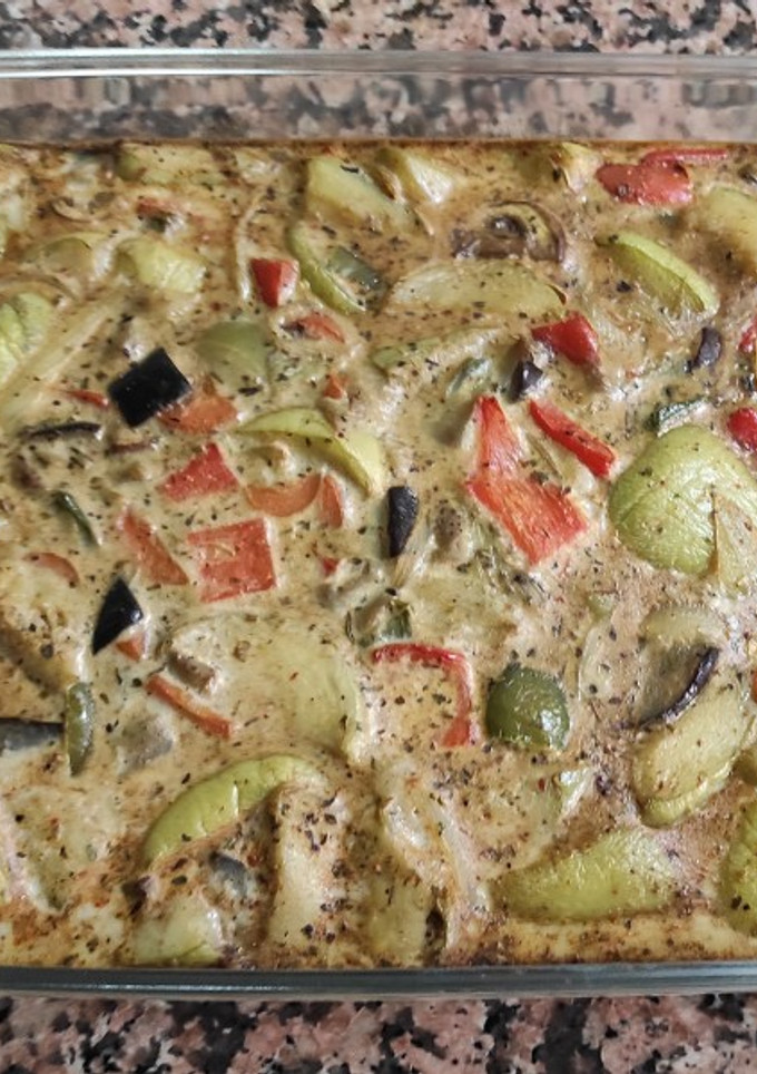 Una foto de Pastel de calabacín al horno