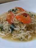 Pasta ramen con camarón