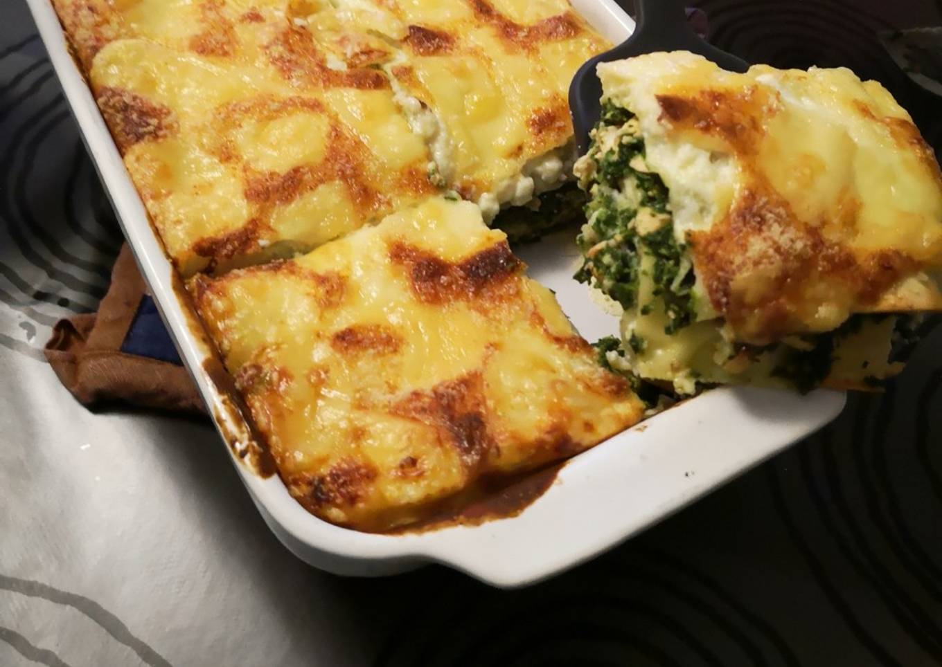 Des lasagnes saumon colin et épinards