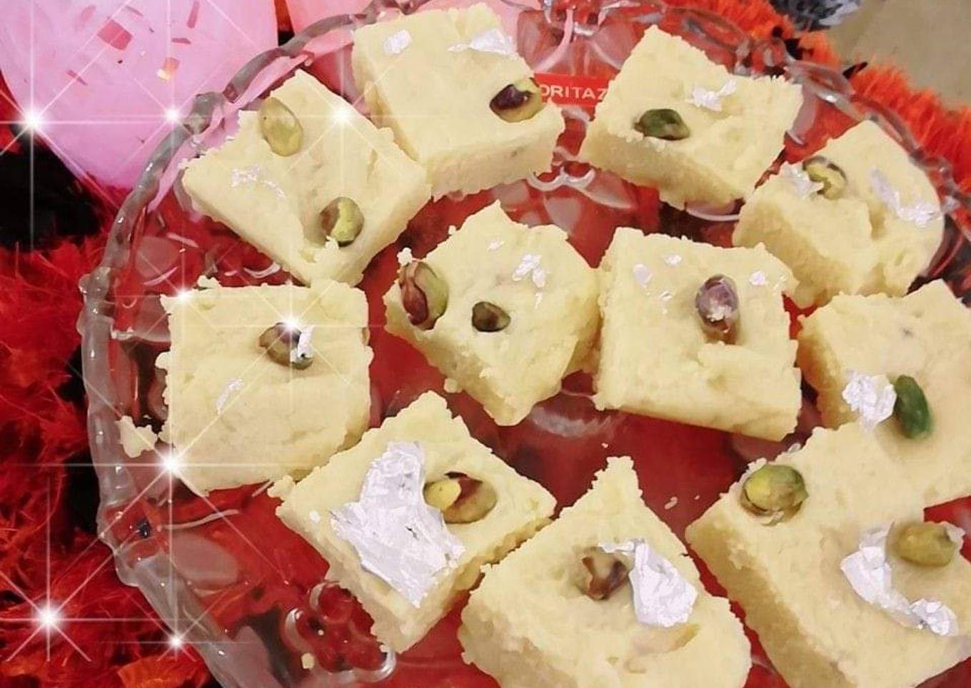 Homemade barfi