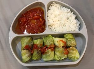 Hình của món BẮP CẢI CUỘN THỊT (blw).