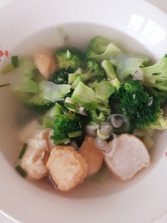 Foto resep Sup brokoli bakso goreng #557