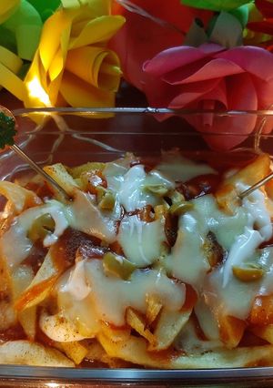 A picture of Pizza fries.