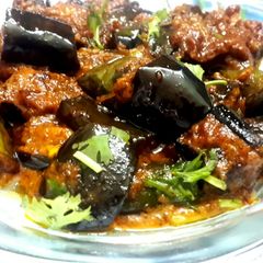 A picture of Achari Begun /Pickled Brinjal.