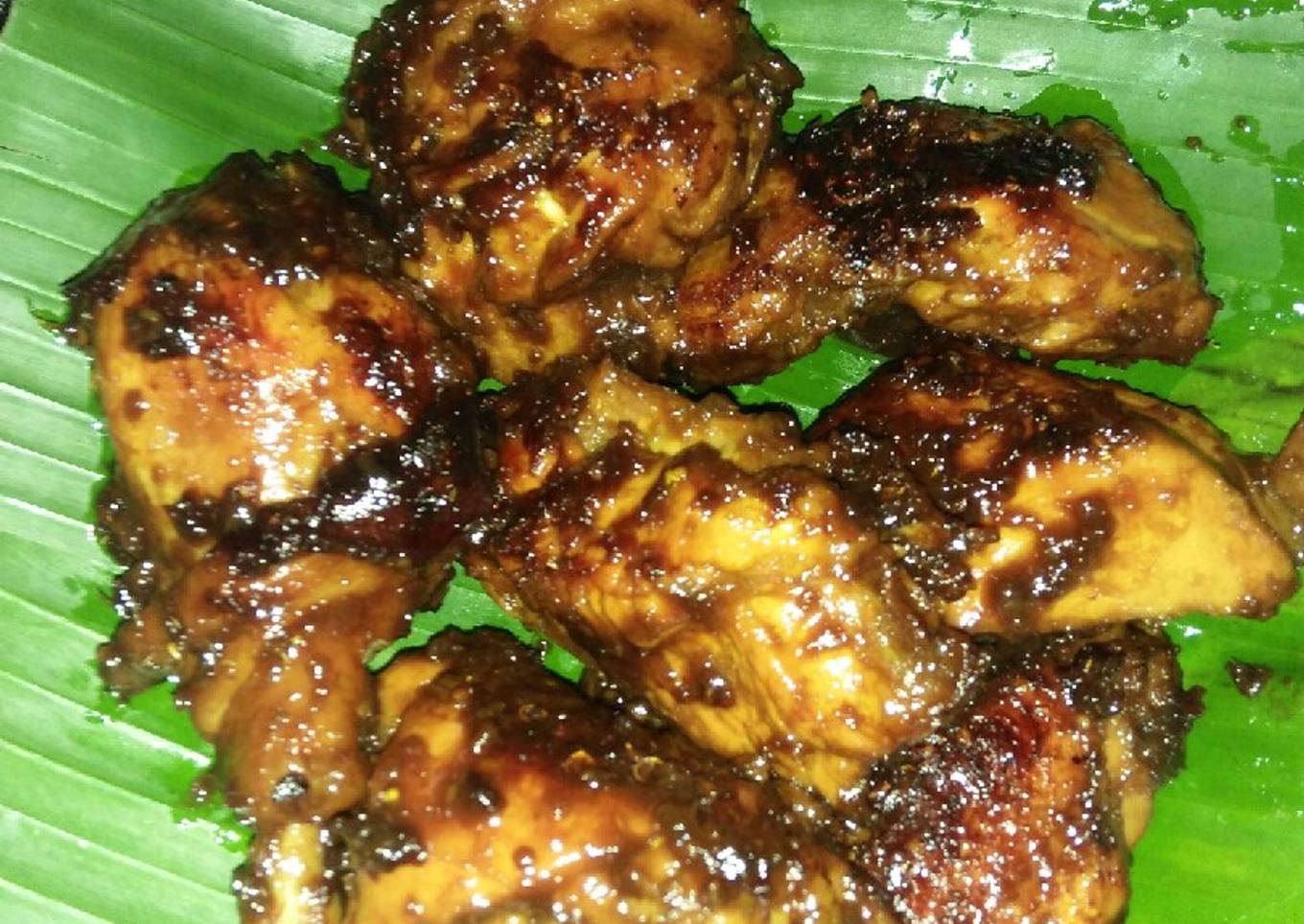 Ayam panggang manis teflon