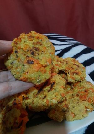 Una foto de Arepas de zanahoria