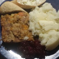 A picture of Turkey meatloaf.