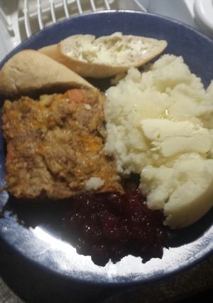 A picture of Turkey meatloaf.