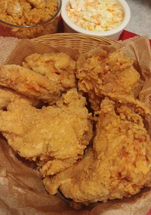A picture of Home-made KFC.