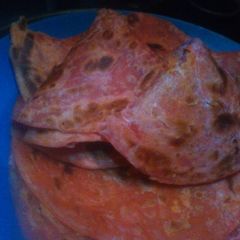 A picture of Egg yellow chapati. # local food contest Nairobi_South.