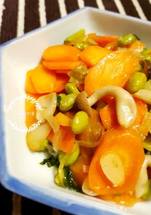 Foto resep Tumis Edamame Jamur Shimeji 🥗
