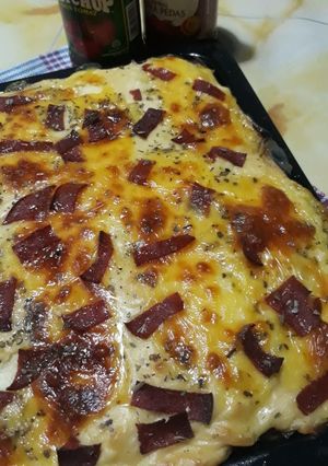 Foto resep Baked Spaghetti with Smoked Beef