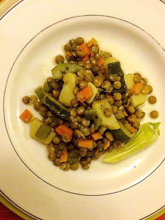Una foto de Guiso de lentejas con verduras