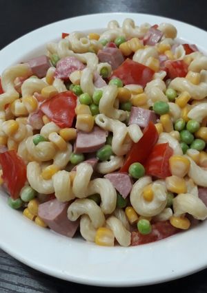 A picture of Macaroni salad.