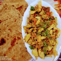 A picture of Potato  Egg  Bhurji.