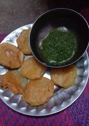 A picture of Lauki ke pakode.