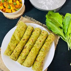 A picture of Palak Paratha.