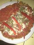 Pizza de zanahoria y avena