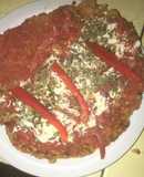 Pizza de zanahoria y avena