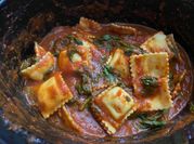 A picture of ricotta ravioli