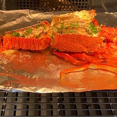 A picture of Grilled Lobster with Black Pepper & Salt.