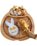 Nasi putih ayam steam halia