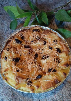 Foto resep Puding pisang roti tawar panggang