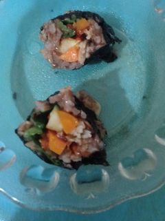 Foto resep Sushi diet nasi merah