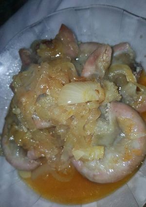 Una foto de Chinchulin encebollado