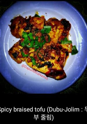 Foto resep Spicy braised tofu (Dubu- Jorim)