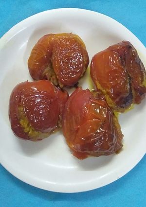 A picture of Stuffed tomato.