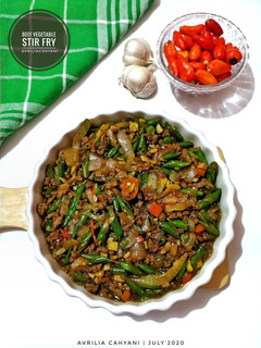 Foto resep Beef Vegetable Stir Fry (Tumis Daging dan Mix Vegetable)