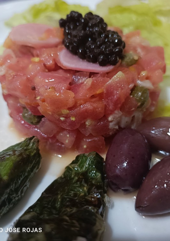 Una foto de Tartar de tomate 🍅🍅