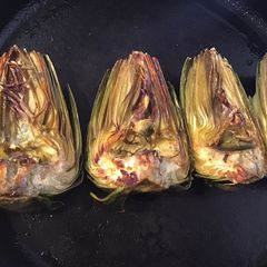 A picture of California Farm Skillet Fried Artichokes.