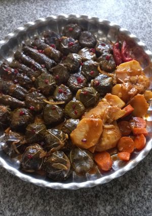 عکسی از دستور دلمه برگ مو
