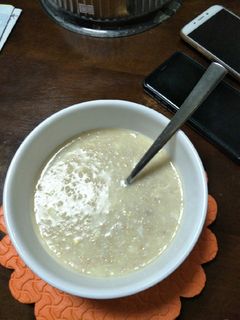 A picture of Oats with egg.