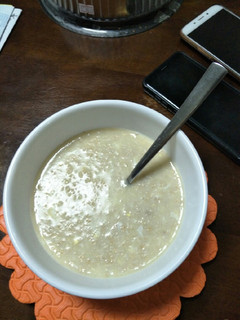 A picture of Oats with egg.