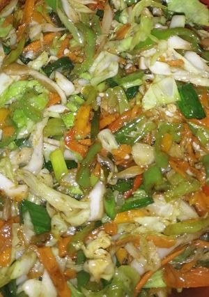 A picture of Stir fried veggies.