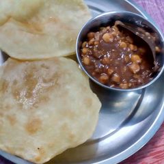 Chole bhature A picture of Chole bhature.