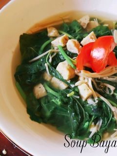 Foto resep Soup Bayam Jamur