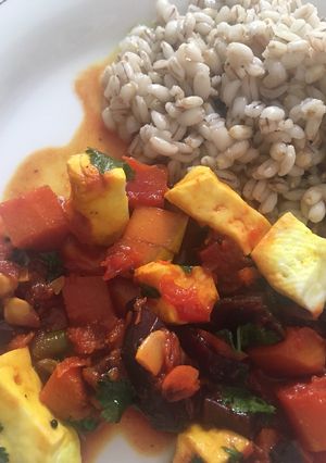 Kecskesajtos céklás tökös finomság recept fotója