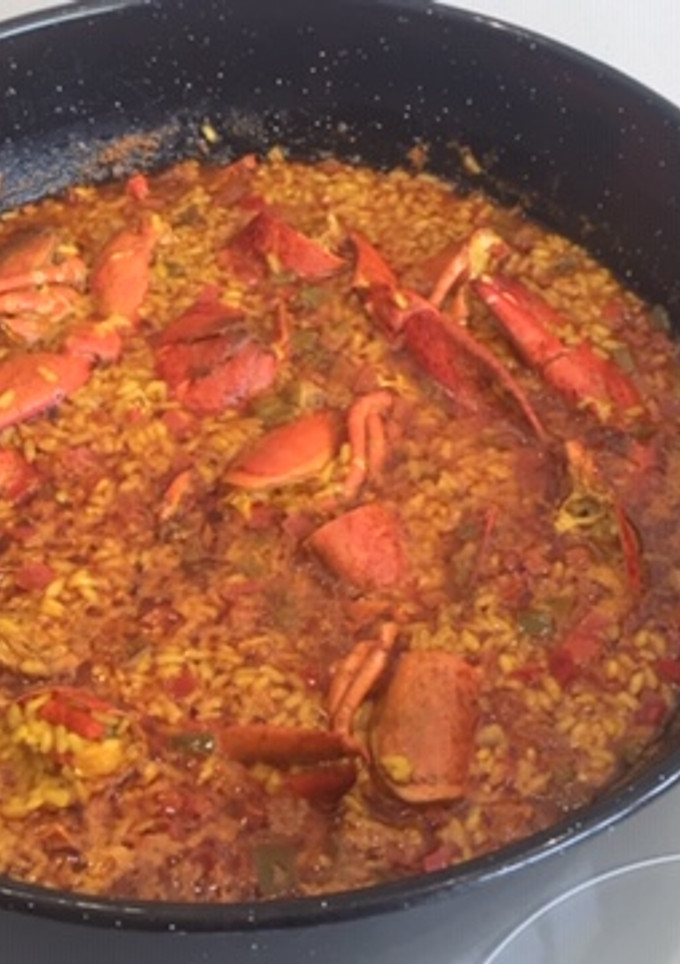 Una foto de Arroz con bogavante