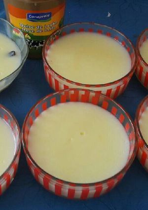 Una foto de Postre crema de maicena