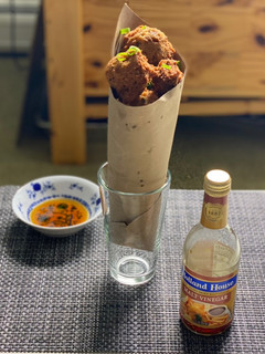 A picture of Clam Cakes.