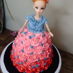 A picture of Doll cake 🎂.