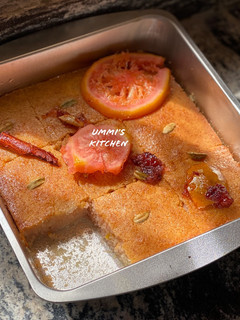 A picture of Basbousa.