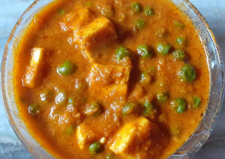 Easiest Way to Prepare Homemade Matar Paneer