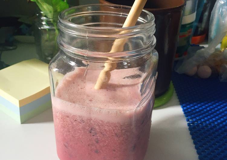 Resep Jus blueberry yakult Anti Gagal